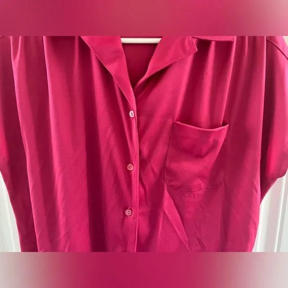 Felice Vintage Blouse Hot Pink Size 14 - Picture 2 of 3